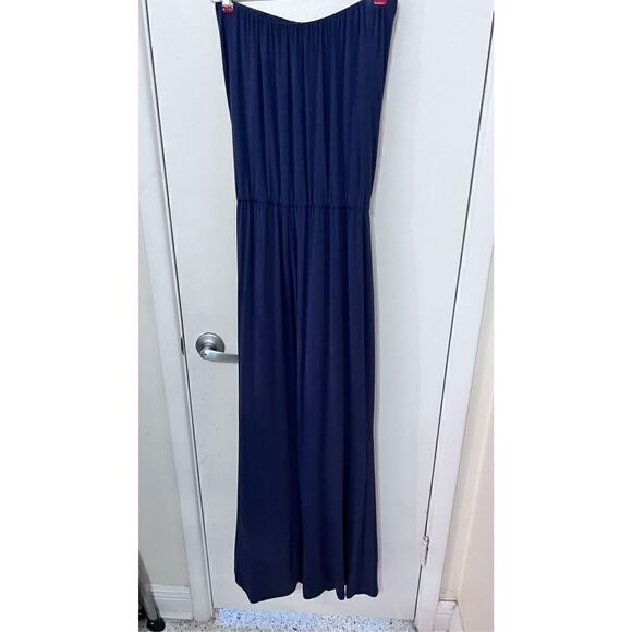 TART NAVY BLUE SLEEVELESS JUMPSUIT ROMPER WOMENS SIZE XS - Picture 7 of 10